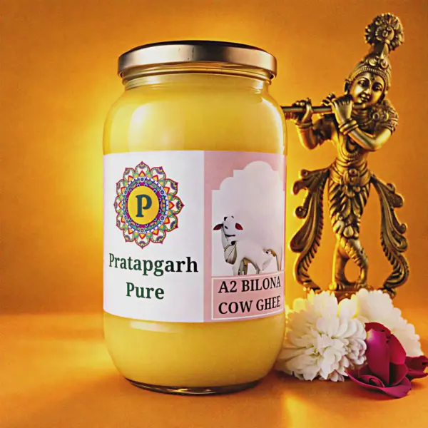 A jar of Pratapgarh Pure A2 bilona cow ghee